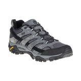 Merrell Shoe Granite / 7 / W Merrell Mens Moab 2 Waterproof Hiking Shoes (Wide) - Granite