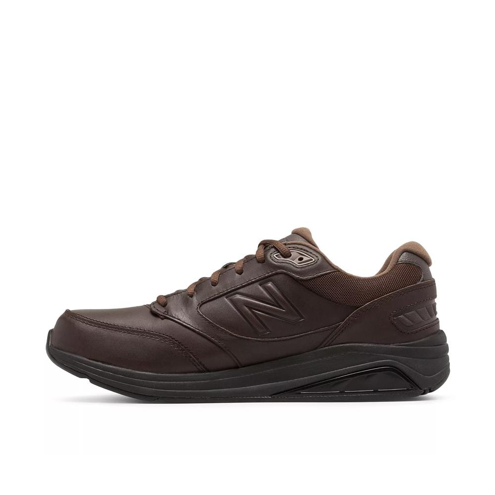 New balance brown outlet leather sneakers