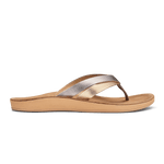 OluKai Sandal Black / 5 US / M (Medium) Olukai Womens Kaekae Sandals - Sliver/Golden Sand
