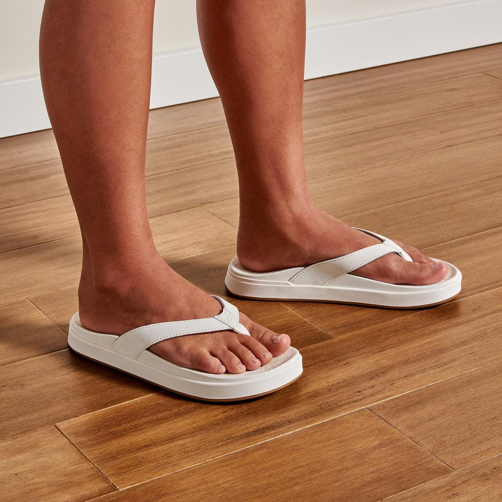 Olukai Womens Nu'a Pi'o Sandals - Bright White