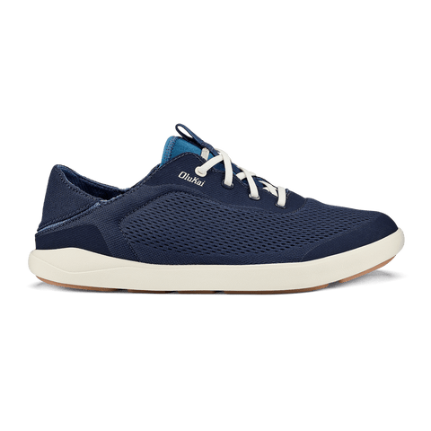 OluKai Shoe Blue / 7 / D (Medium) OluKai Mens Moku Pae Slip On Shoes - Trench Blue/ Off White