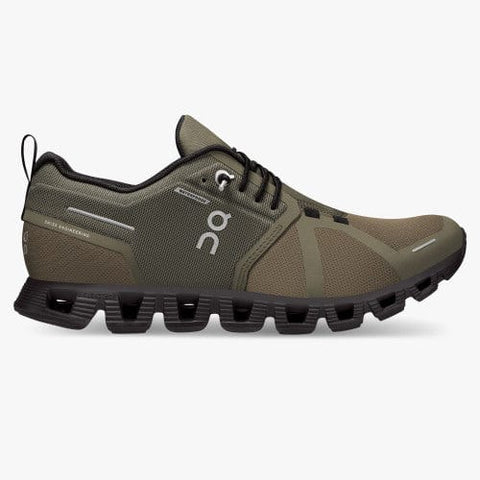 On Shoe Olive/ Black / 5 / M On Running Womens Cloud 5 Waterproof Running Shoes - Olive/ Black