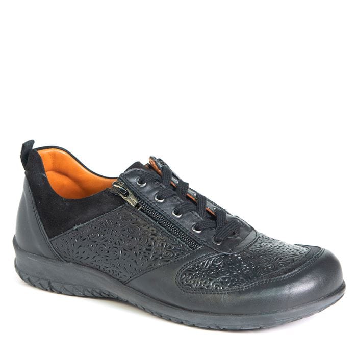 Portofino Women's Pattern Lace & Zip Sneakers- Isere main image 1