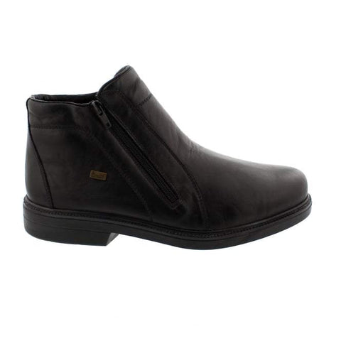 Rieker Boots Black / 38EU / M Rieker Mens Dual Zip Short Boots - Black