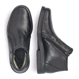 Rieker Boots Rieker Mens Dual Zip Short Boots - Black
