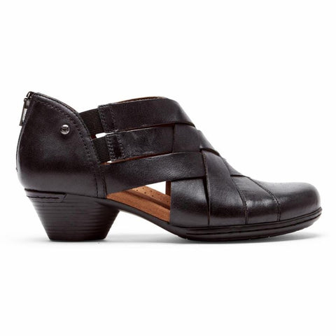 Rockport Shoe Black / 5 US / M Rockport Cobb Hill Womens Laurel Woven Shoes - Black