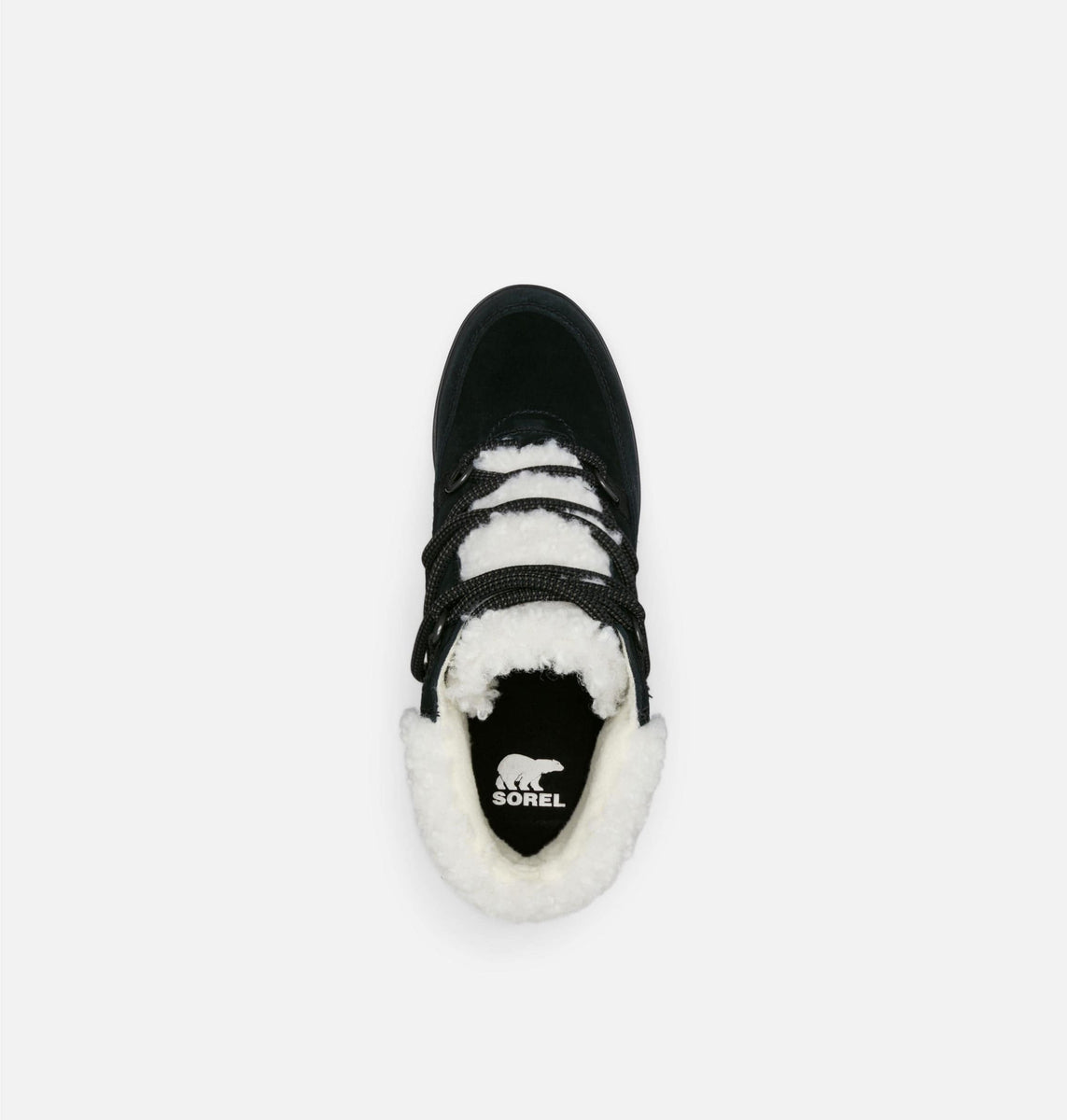 Sorel Womens Evie Cozy Lace Boots Black Jet Sole To Soul Footwear Inc.