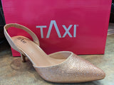 TAXI Dress Shoe Taxi Womens Tyra Kitten Heels - Rose Gold