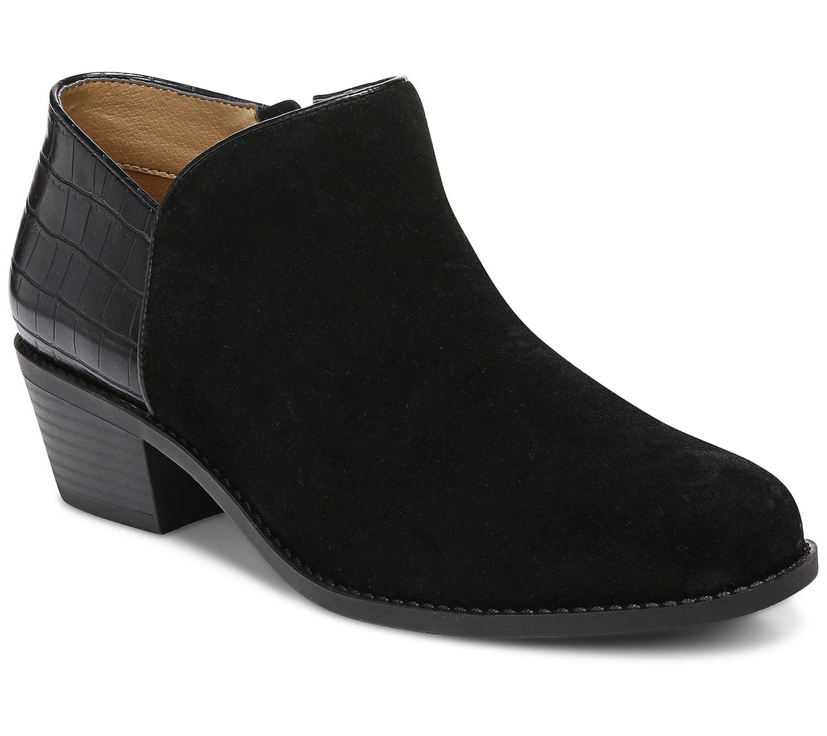 Marissa black 2025 suede ankle boots