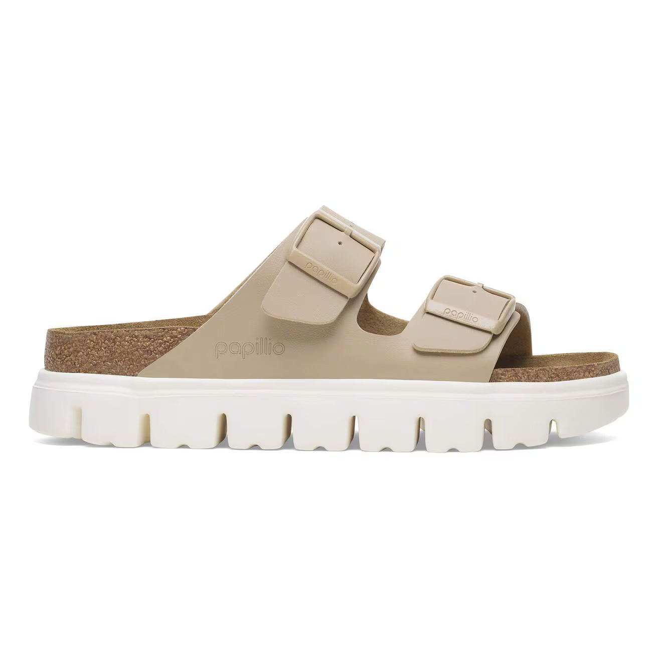 Birkenstock Two-Strap Sandals Birkenstock Arizona Chunky Sandals- Sandcastle Birko-Flor