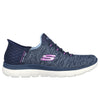 Skechers Women's Summit Dazzling Haze Sneakers- Navy/ Purple