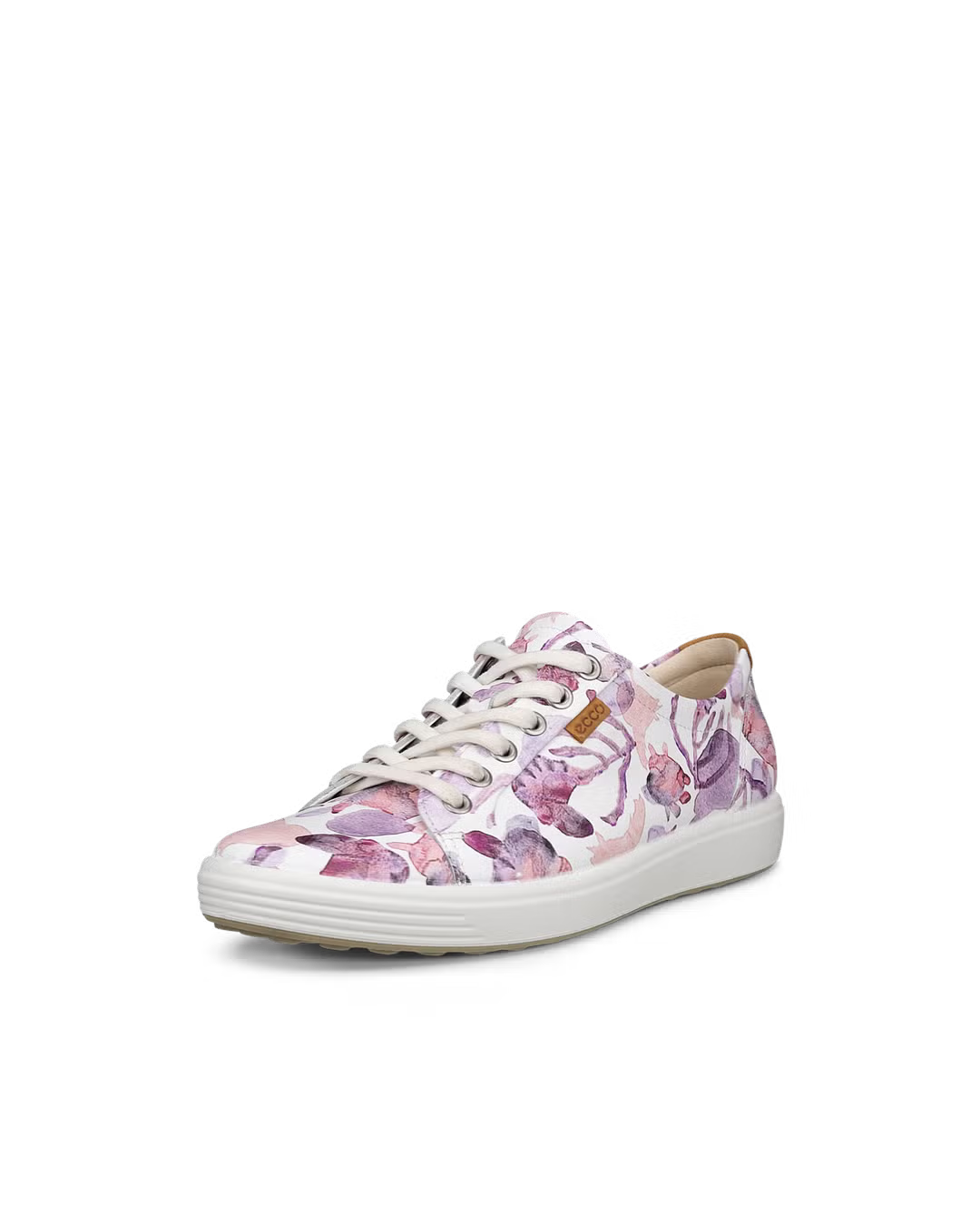 Ecco Lifestyle Sneakers Medium / Pink Flowers / 35 EU Ecco Women's Soft 7 Sneakers- White/ Multicolor