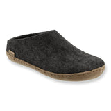 Glerups Open Heel Slippers- Charcoal