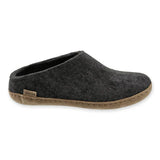 Glerups Open Heel Slippers- Charcoal