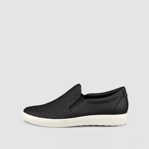 Ecco Women's Soft 7 Slip On Sneakers- Black