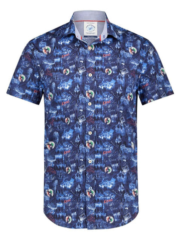 A Fish Named Fred Apparel & Accessories Med Ciao Bella Short Sleeve Shirt