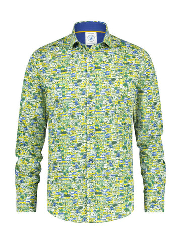 A Fish Named Fred Apparel & Accessories Small FAVELA Long Sleeve Shirt - Navy