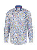 A Fish Named Fred Men's wear Small FAVELA Long Sleeve Shirt - Light Blue