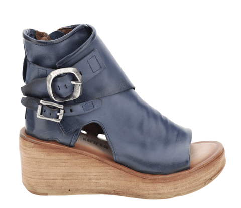 A.S.98 Heeled & Wedge Sandals 39 A.S.98 FREEDOM Buckled Sandal - Denim