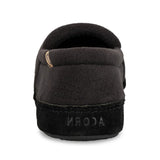 Acorn Slippers - Closed Heel Acorn Men's Moc Slippers- Black