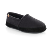 Acorn Slippers - Closed Heel Acorn Men's Moc Slippers- Black
