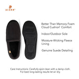 Acorn Slippers - Closed Heel Acorn Men's Moc Slippers- Blue Check