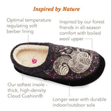 Acorn Slippers - Open Heel Acorn Women's Forest Mule Slippers- Heather Hare