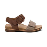 Aetrex Ankle Strap Sandals Aetrex Women's Claire Sandals- Taupe Multi