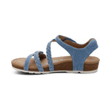 Aetrex Ankle Strap Sandals Aetrex Women's Jillian Sandals- Denim