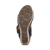 Aetrex Heeled & Wedge Sandals Aetrex Women's Ashley Wedge Heels- Navy