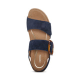 Aetrex Heeled & Wedge Sandals Aetrex Women's Ashley Wedge Heels- Navy
