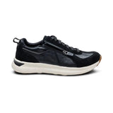 Aetrex Lifestyle Sneakers Aetrex Women's Elise Leather Zip Sneakers- Black