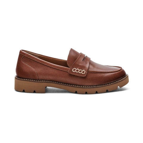 Aetrex Slip-Ons & Loafers 35 EU / Cognac (Brown) / Medium Aetrex Womens Collette Arch Support Loafer - Cognac