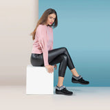 Aetrex Slipper Boots Aetrex Women's Chrissy Furry Slip On Boots- Espresso