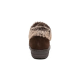Aetrex Slipper Boots Aetrex Women's Chrissy Furry Slip On Boots- Espresso