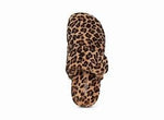 Aetrex Slippers - Open Heel Aetrex Womens Mandy Close Toe Slipper - Leopard