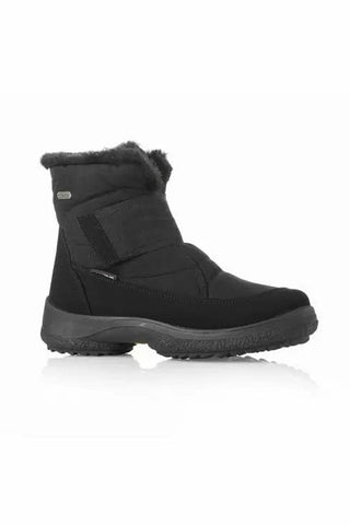 Attiba Mid Boots 36 EU / B (Medium) / Black Attiba Women's Velcro Ice-Grip Spike Boots - Black