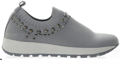 Bernie Mev. Shoe 36 / M / Light Grey Bernie Mev. New York Women's Cathryn Slip On Sneaker -Light Grey