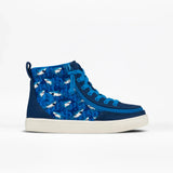 Billy Footwear Kids Shoes Billy Footwear Kid's Boys High Top Sneakers- Blue Sharks