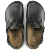 Birkenstock Clogs - Ankle Strap Birkenstock Tokio Super Grip Clogs- Black Leather
