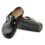 Birkenstock Clogs Birkenstock Boston Super Grip Clogs- Black Leather