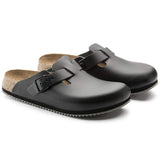 Birkenstock Clogs Birkenstock Boston Super Grip Clogs- Black Leather