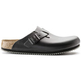Birkenstock Clogs Birkenstock Boston Super Grip Clogs- Black Leather