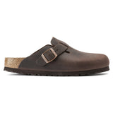 Birkenstock Clogs - Open Heel Birkenstock Boston Clogs- Habana Oiled Leather