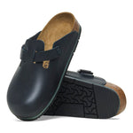 Birkenstock Clogs - Open Heel Birkenstock Boston PRO Clogs - Black Leather