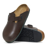 Birkenstock Clogs - Open Heel Birkenstock Boston PRO Clogs - Soft Java Leather