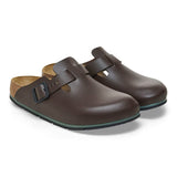 Birkenstock Clogs - Open Heel Birkenstock Boston PRO Clogs - Soft Java Leather