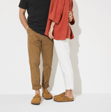 Birkenstock Clogs - Open Heel Birkenstock Boston Suede Clogs (Soft Footbed)- Mink