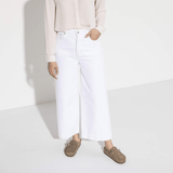 Birkenstock Clogs - Open Heel Birkenstock Buckley Suede Clogs- Gray Taupe