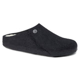 Birkenstock Clogs - Open Heel Birkenstock Zermatt Shearling Wool Felt -  Anthracite